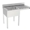Plonge Inox 1400 x 700 Bac à droite et Espace pour Lave-Vaisselle - Distform