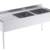 Plonge Professionnelle en Inox avec 2 Egouttoirs 2000 mm - Distform