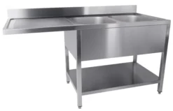 Plonge évier double Inox démontable à droite - Combisteel