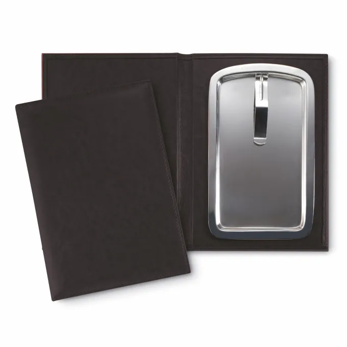 Porte-Addition Noir et Inox avec Clip 20 x 13,5 cm - Pujadas