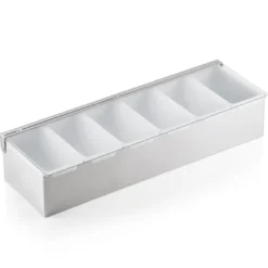 Porte-condiments en Acier au nickel-chrome L 450 mm l 150 mm H 90 mm - Was Germany