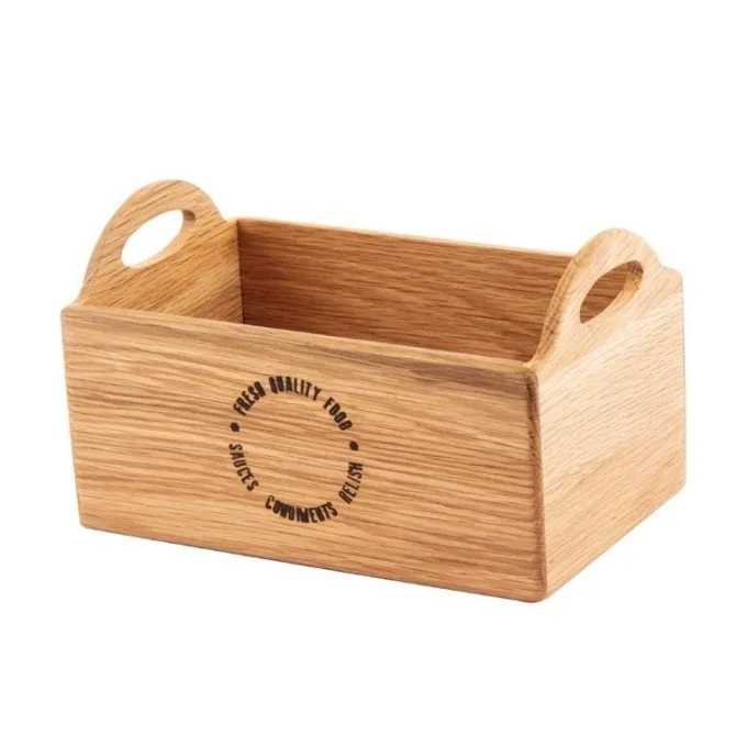 Porte-Condiments en Chêne avec Inscription - 230 mm - Olympia