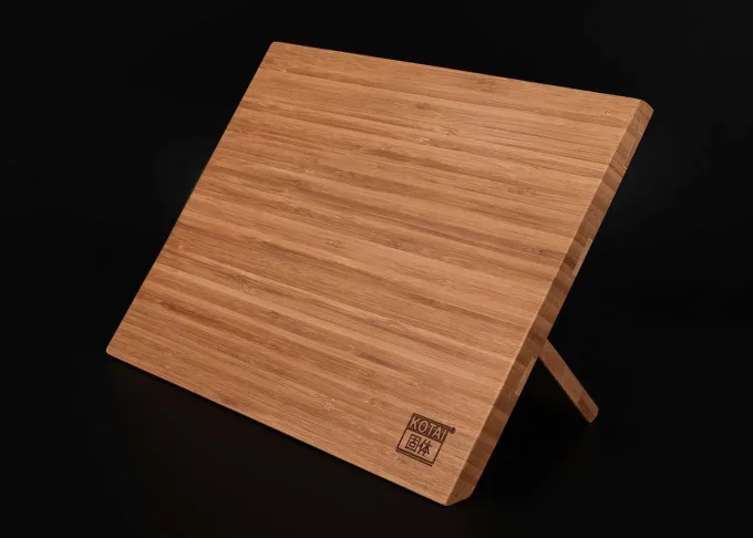 Porte-Couteaux Magnétique en Bambou Naturel - 30 x 22 cm Kotai