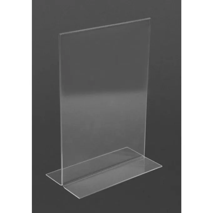 Porte-menu en acrylique vertical - Olympia - Format A4