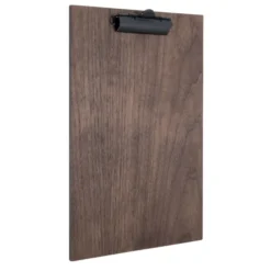 Porte-menu en bois de Noyer - à pince pour le maintien des feuilles A4 - Securit
