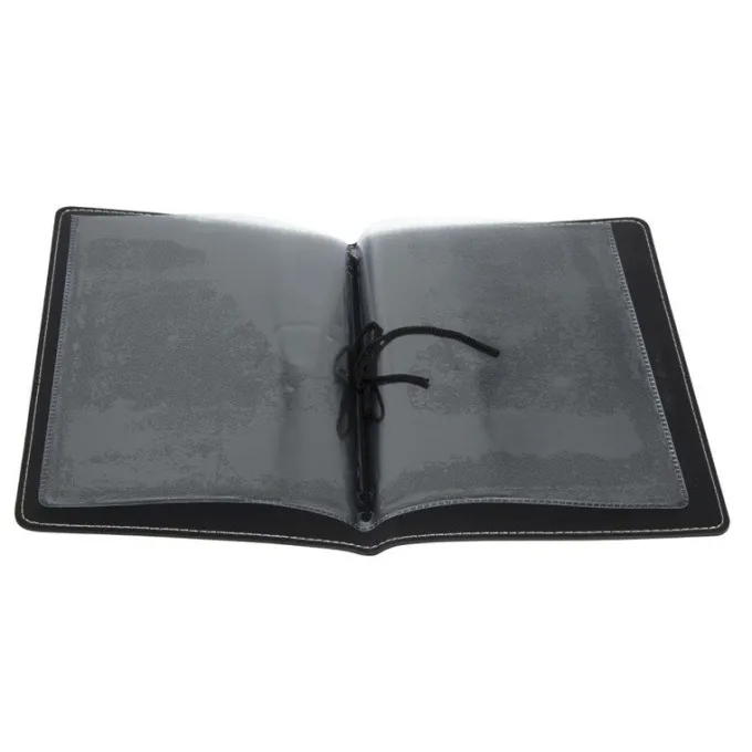 Porte-Menus en Simili Cuir Noir - Format A5 - Olympia