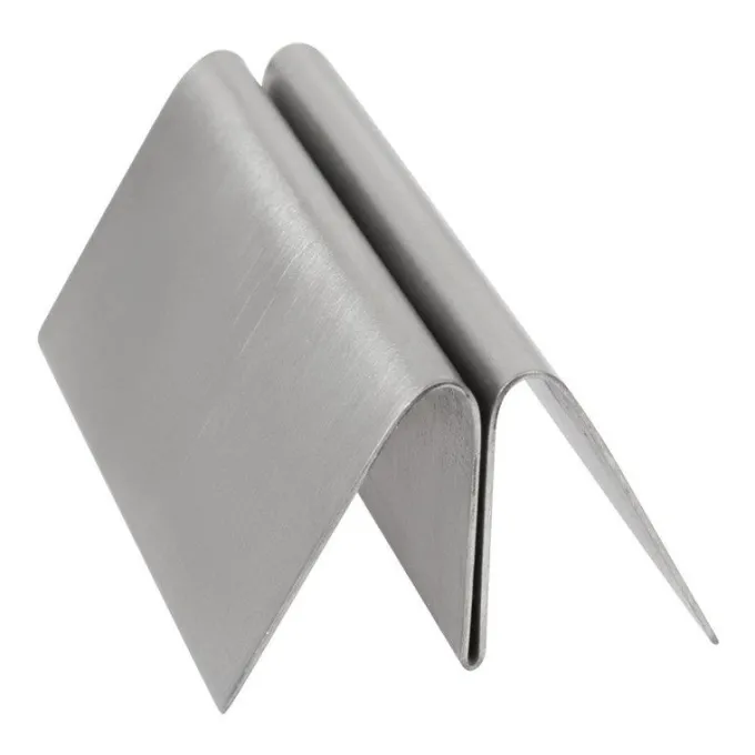 Porte-menu triangulaire en acier inoxydable Olympia