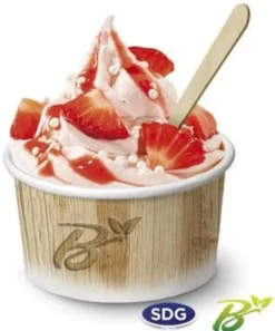 Pot de Glace en Carton Recyclable Nature 135 ml Lot de 1680 - SDG