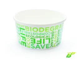 Pot de Glace en Carton Recyclable Texte Bio 520 ml Lot de 1140 - SDG