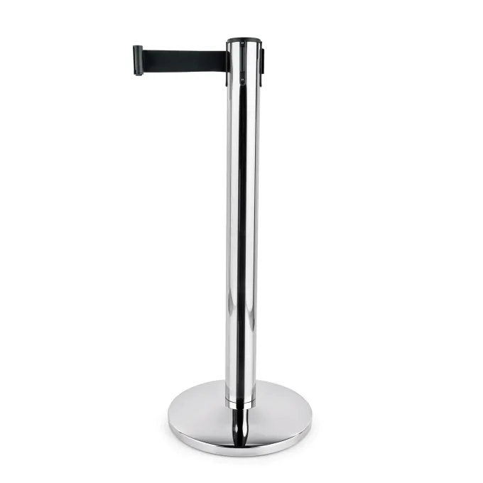 Poteau de barrage en Acier Inoxydable noir L 4500 mm - Lot de 2 - Was Germany