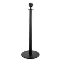 Poteau de barrage en Acier Inoxydable noir H 950 mm Ø 360 mm - Lot de 2 - Was Germany