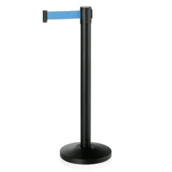Poteau de barrage Noir bleu L 2000 mm H 910 mm Ø 320 mm - Lot de 2 - Was Germany