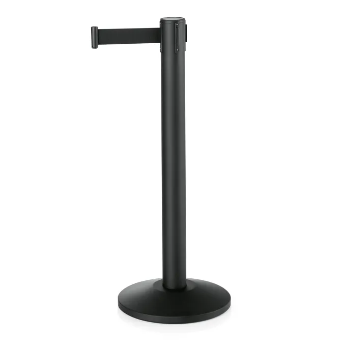 Poteau de Délimitation en Acier Inoxydable Noir L 4500 mm - Lot de 2 - Was Germany