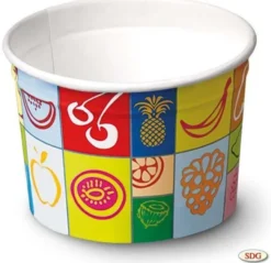 Pot à Glace en Carton Tutti Frutti 200 ml - SDG Lot de 1645