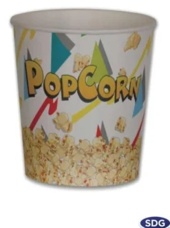 Pot Pop-Corn en Carton 5580 ml - Lot de 120 - SDG