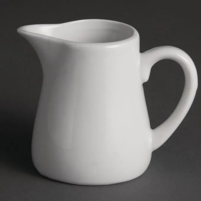 Pots à lait blancs Olympia 170 ml - Boite de 6