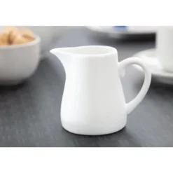 Pots à lait blancs Olympia 170 ml - Boite de 6