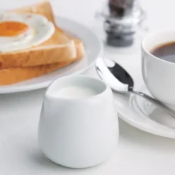 Pots à Lait et Crème en Porcelaine Blanche 85 ml Lot de 12 Olympia