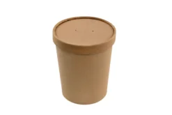 Pot à soupe + couvercle en carton kraft 960 ml - 250 unités - Betik