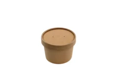 Pot à soupe + couvercle en carton kraft 240 ml - 250 unités - Betik