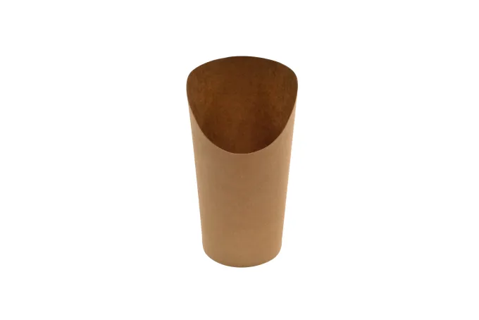 Pot à wraps / frites en carton kraft 480 ml - 1000 unités - Betik
