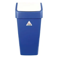 Poubelle bleue à couvercle battant SIR 50 L