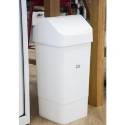 Poubelle à couvercle battant 50 L SIR