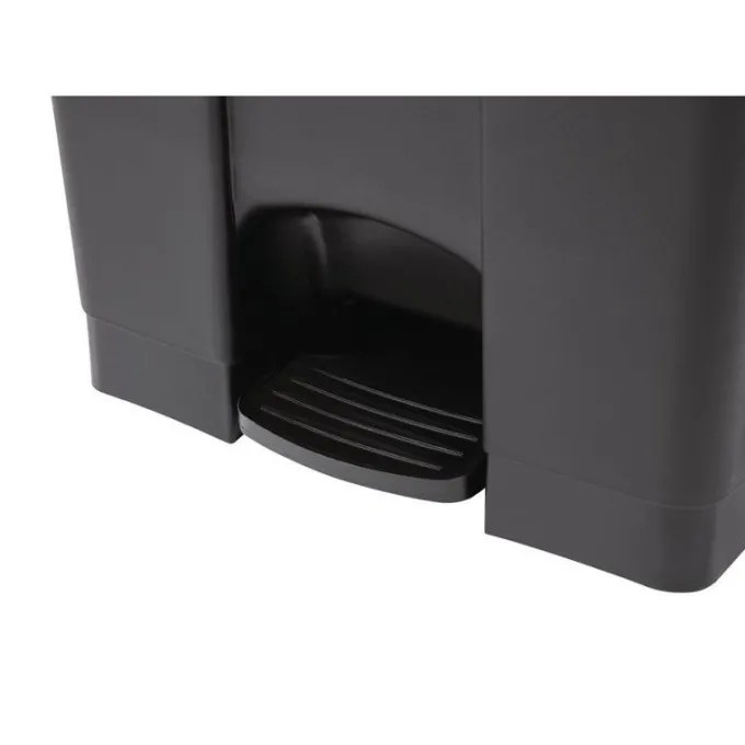 Poubelle de Cuisine Noire à Pédale 87 Litres - Jantex