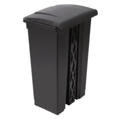Poubelle de Cuisine Noire à Pédale 87 Litres - Jantex