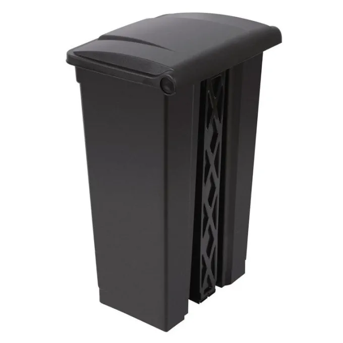 Poubelle de Cuisine Noire à Pédale 87 Litres - Jantex