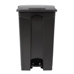 Poubelle de Cuisine Noire à Pédale 87 Litres - Jantex