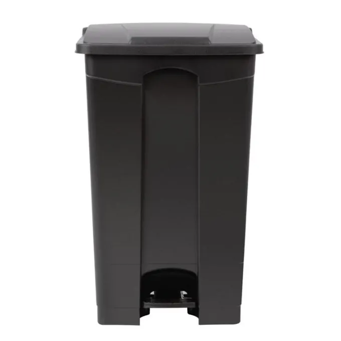 Poubelle de Cuisine Noire à Pédale 87 Litres - Jantex