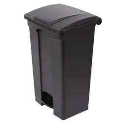Poubelle de Cuisine Noire à Pédale 87 Litres - Jantex