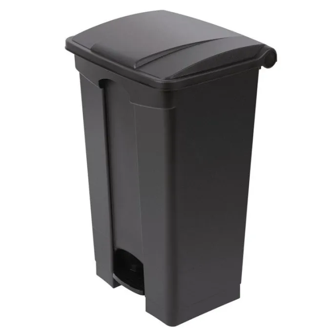 Poubelle de Cuisine Noire à Pédale 87 Litres - Jantex