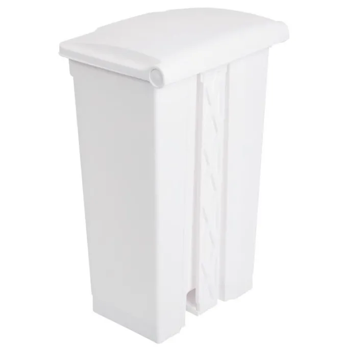 Poubelle de cuisine à pédale 87L blanche - Jantex