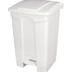 Poubelle de cuisine à pédale 87L blanche - Jantex