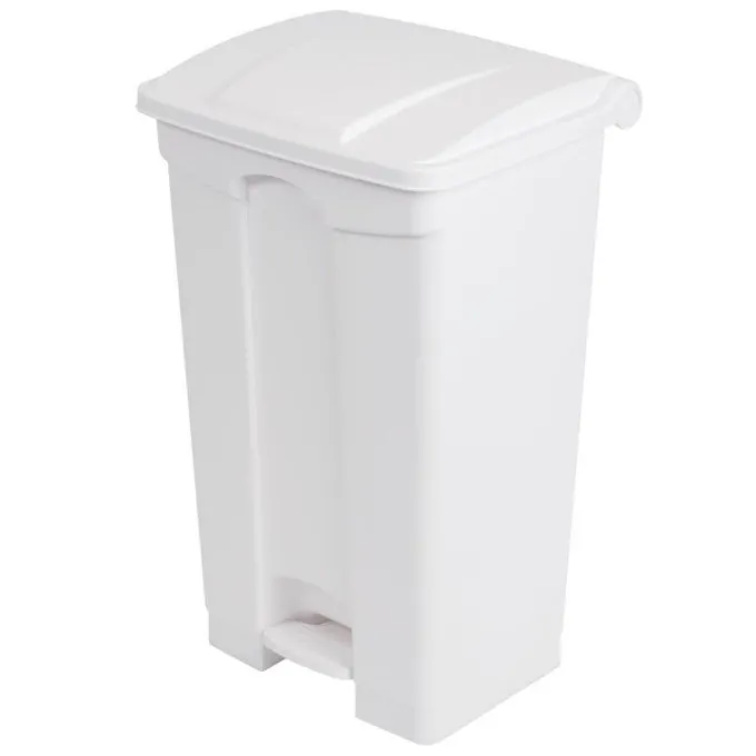 Poubelle de cuisine à pédale 87L blanche - Jantex