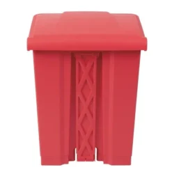 Poubelle de Cuisine à Pédale 65L Rouge - Jantex