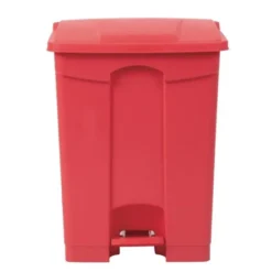 Poubelle de Cuisine à Pédale 65L Rouge - Jantex