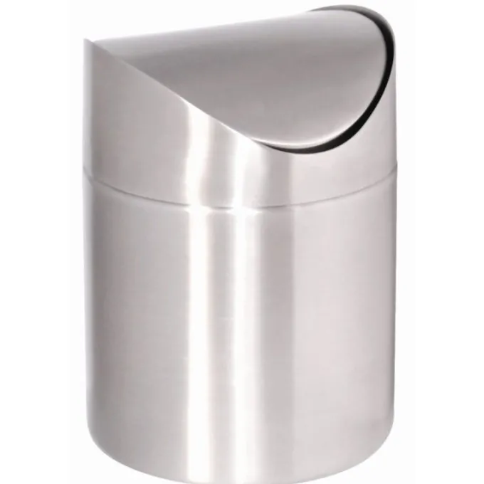 Poubelle de table en Inox - Couvercle Battant - Olympia