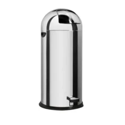 POUBELLE OBUS INOX AVEC PEDALE-L2G