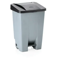 Poubelle à pédale en Polypropylène 80 L noir L 410 mm l 500 mm H 740 mm - Was Germany