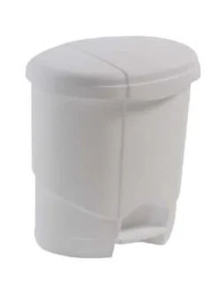 Poubelle Plastique à Pédale 6L - Lot de 2 x 6 - Tampel