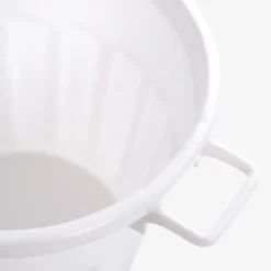 Poubelle ronde 50 L - blanc - Gilac