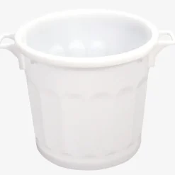 Poubelle ronde tri sélectif 75 L - blanc - Gilac