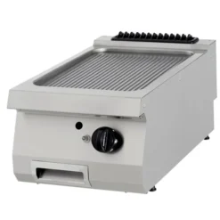 Premium Plaque de Gril - Chrome Rainuré - Simple - Prof. 90 cm - Gaz - Maxima