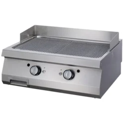 Premium Plaque de Gril - Rainuré - Double - Prof. 90 cm - Gaz - Maxima