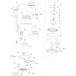 Presse-Agrumes Électrique SPA 6 - Ogive et Couvercle Inox - Beckers