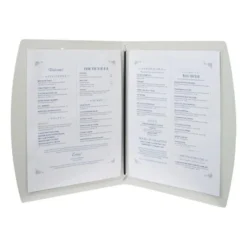 Protège-menu en plastique Rio Securit noir - Format A4
