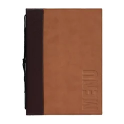 Protège-menus contemporain Securit marron clair - Format A4